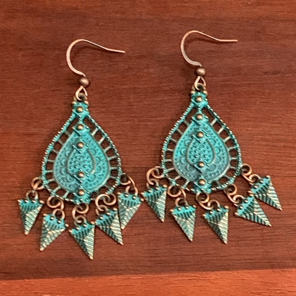 New Boho Teardrop Dangle Earrings - Picture 1 of 4
